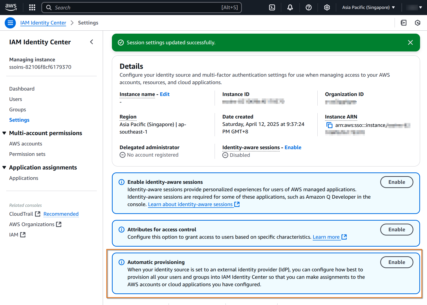 20250412 automatic provisioning